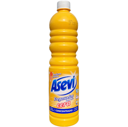 Asevi Floor Cleaner Citrus Cera with Self-Shine 1 Litre - Non-Slip - Yellow